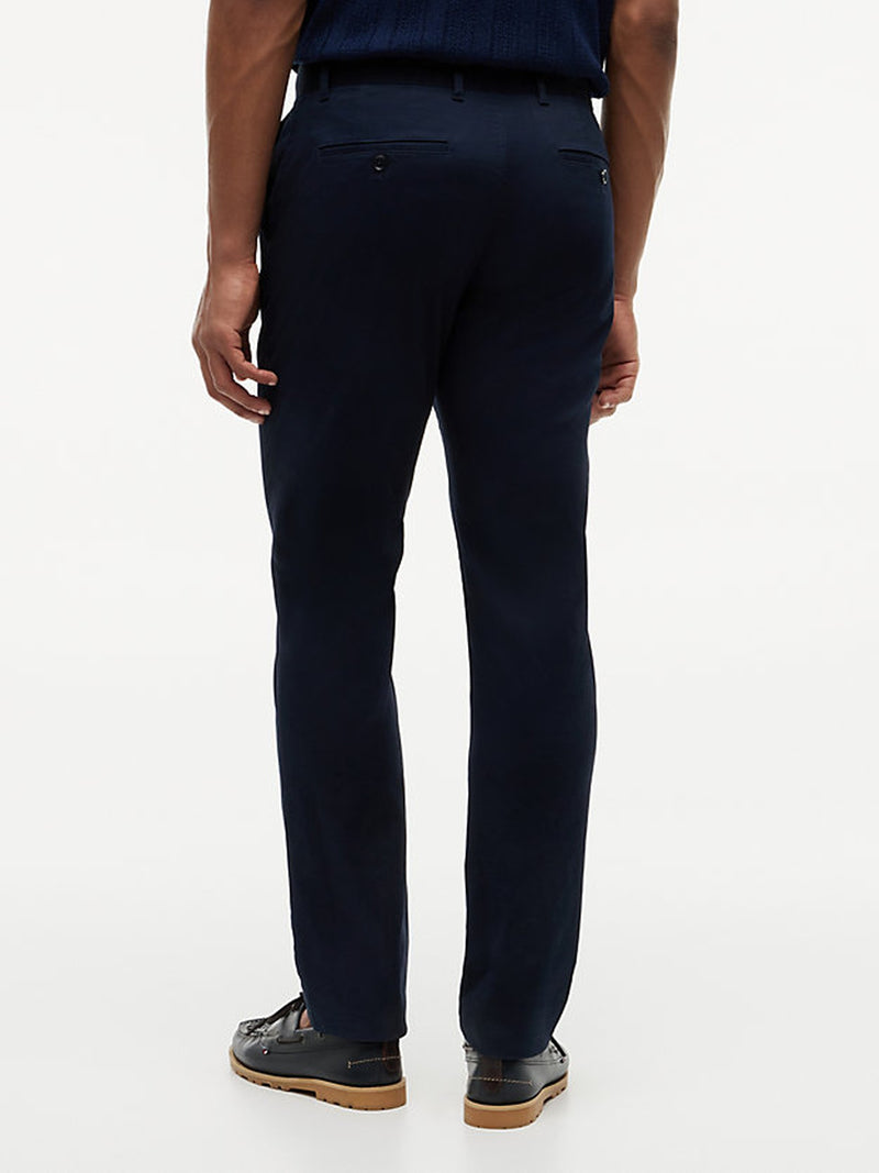 Men Denton Slim Straight Fit Solid Trouser