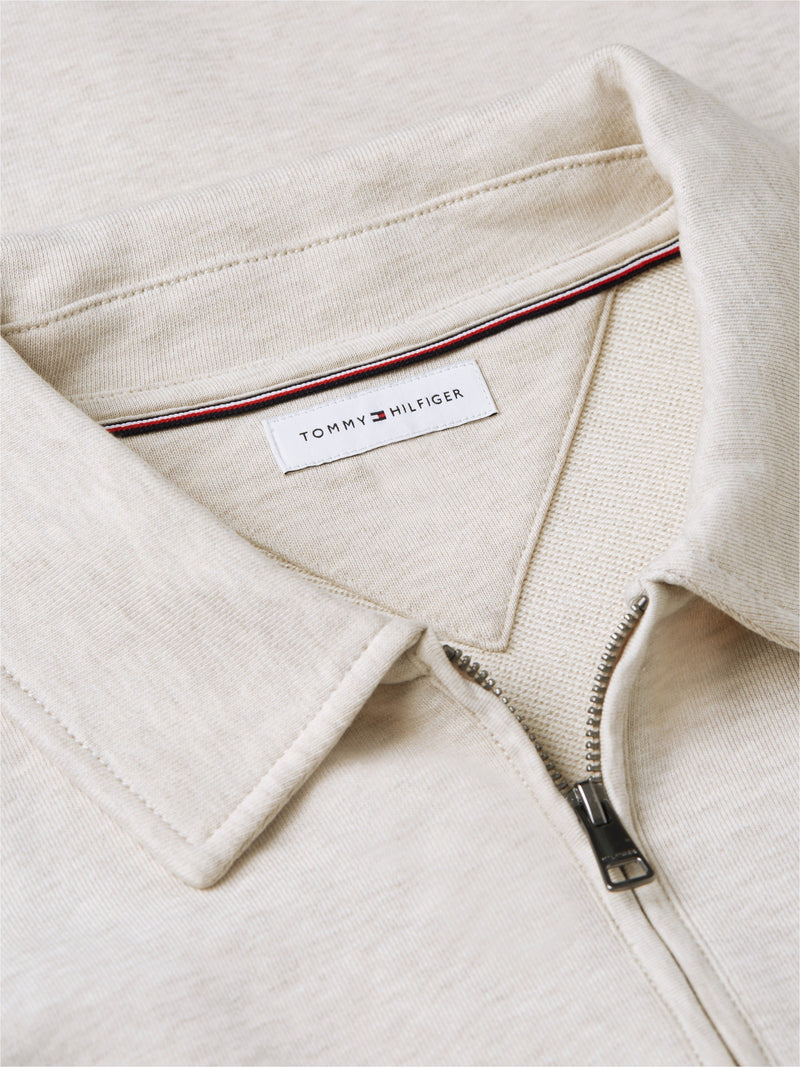 Regular Fit Terry Quarter Zip Sweatshirt