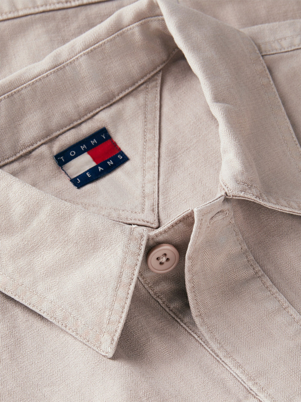Oversized Fit Solid Overshirt Shirt