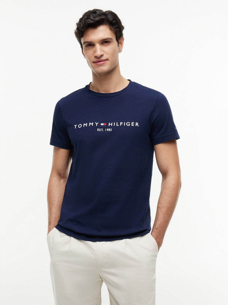 Slim Fit Chest Logo Jersey Tshirt