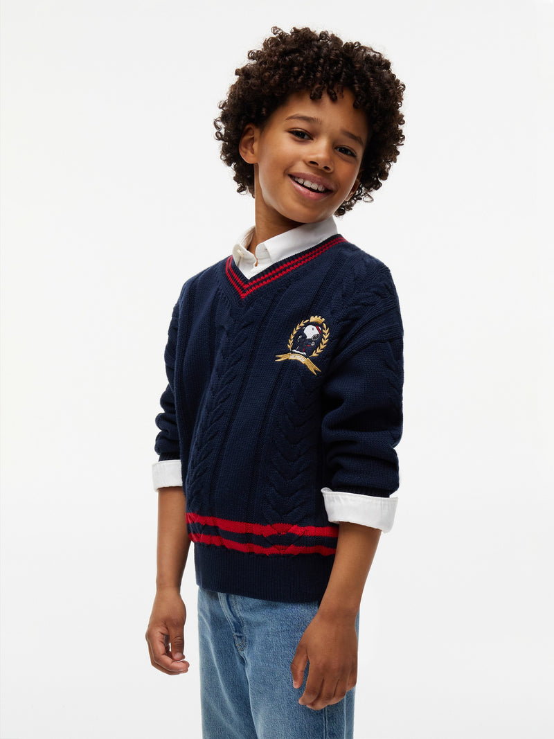 Kids Peanut Cable Knit Sweater