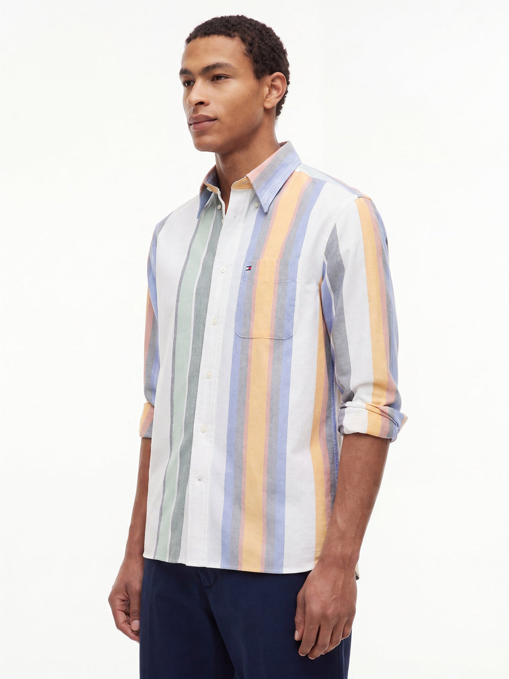 Relaxed Fit Stripe Oxford Shirt