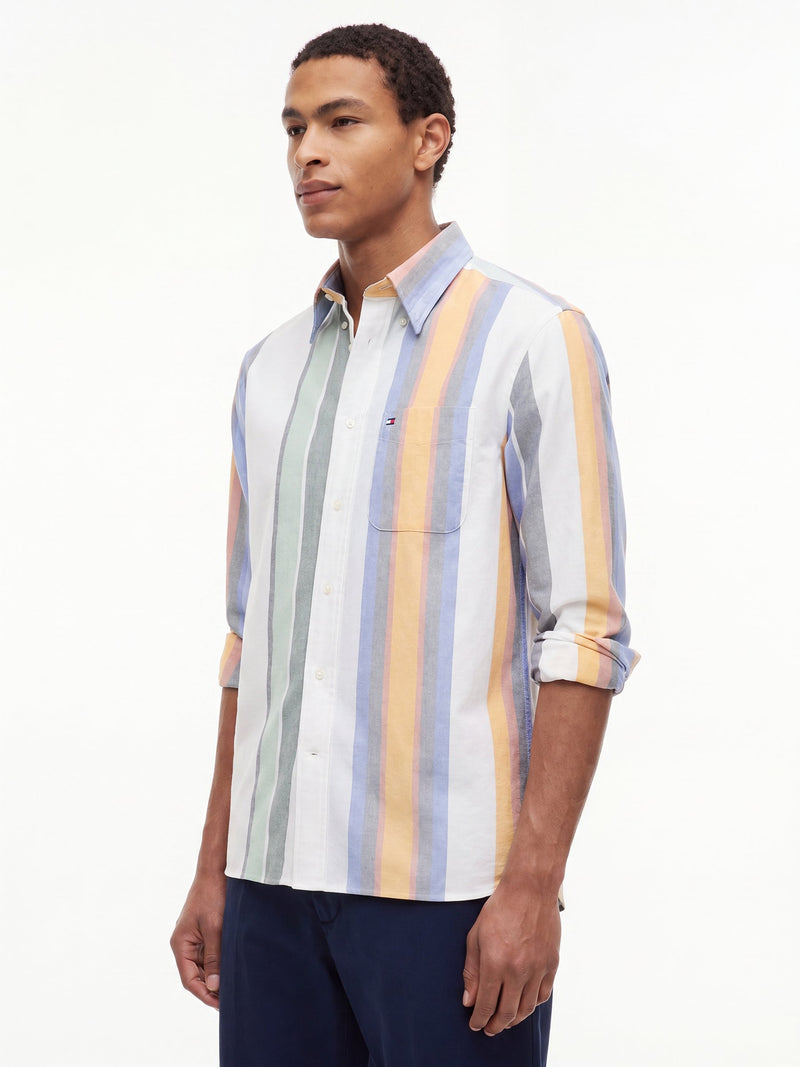Relaxed Fit Stripe Oxford Shirt