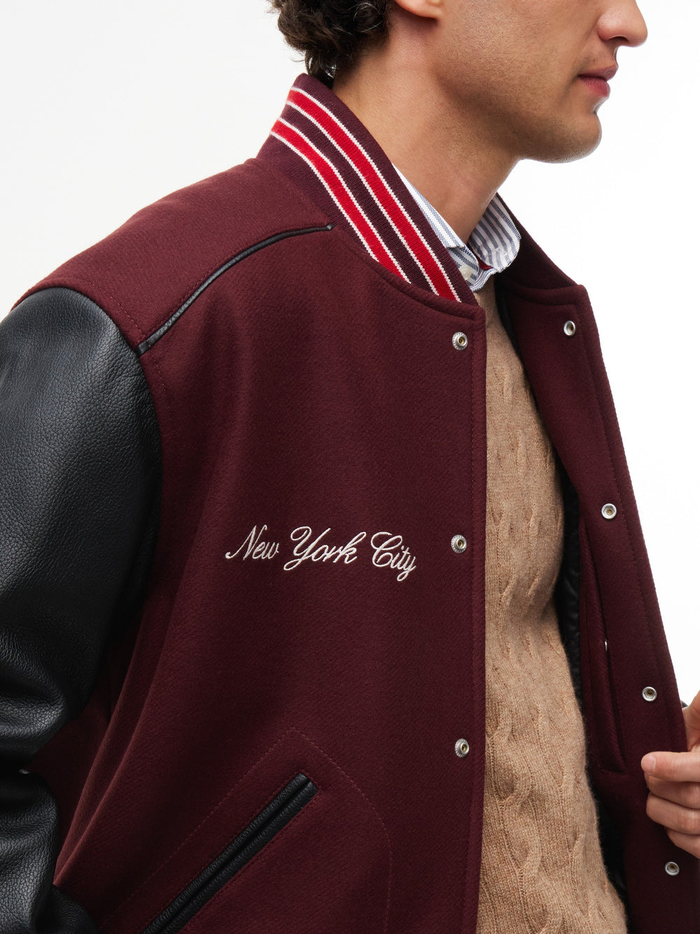 Regular Fit Leather Jacket