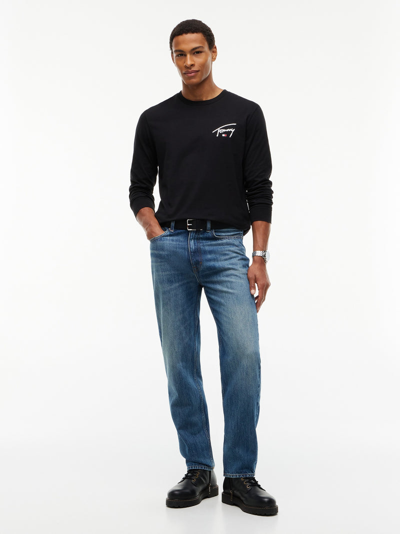 Slim Fit Signature Long Sleeve T-Shirt
