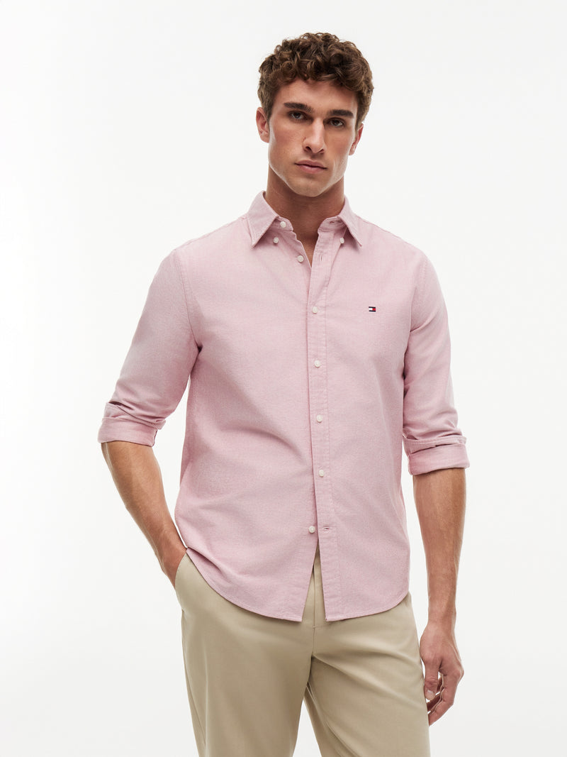 Regular Fit Solid Oxford Shirt