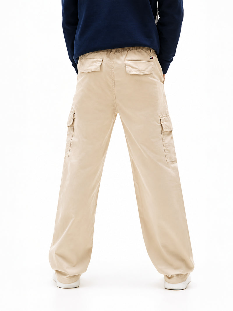 Boys Relaxed Cotton Stretch Pull On Pant