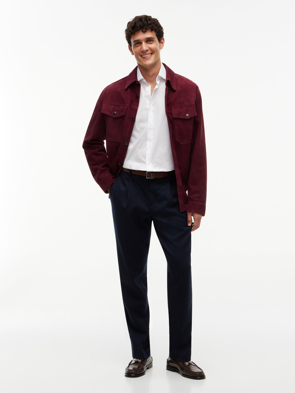 Slim Fit Solid Poplin Shirt