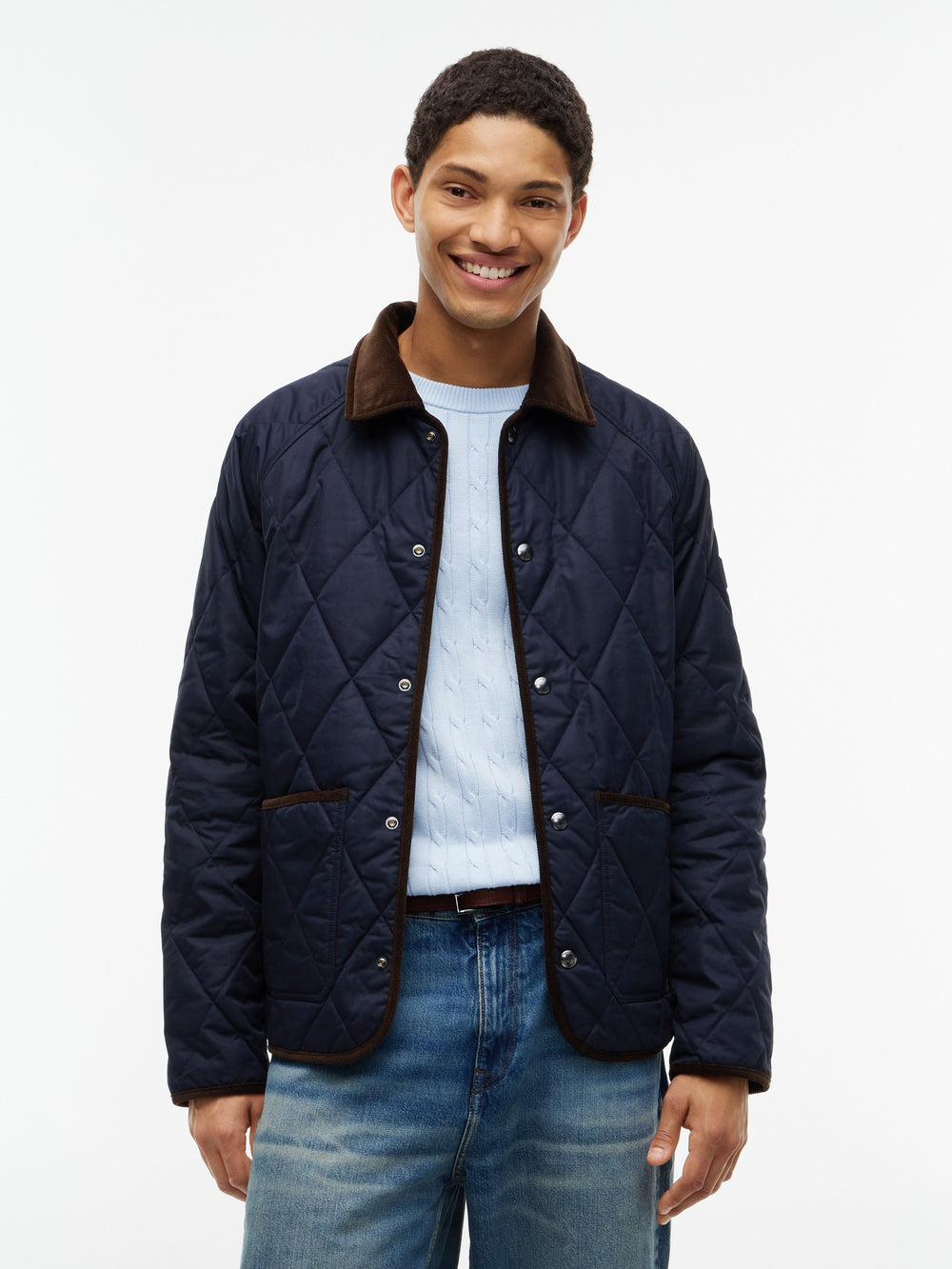Regular Fit Quilted or Padded Jacket