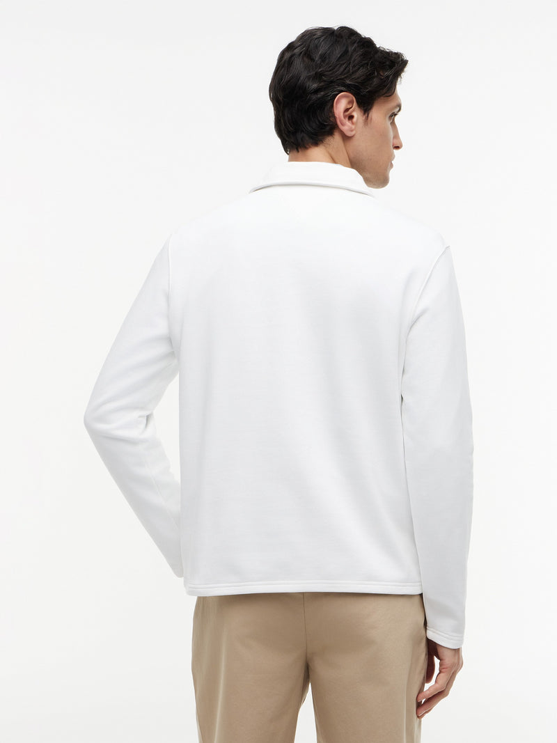 Regular Fit Terry Quarter Zip Sweatshirt