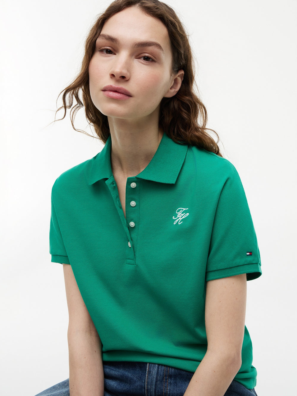 Solid Regular Fit Half Sleeve Pique Polo