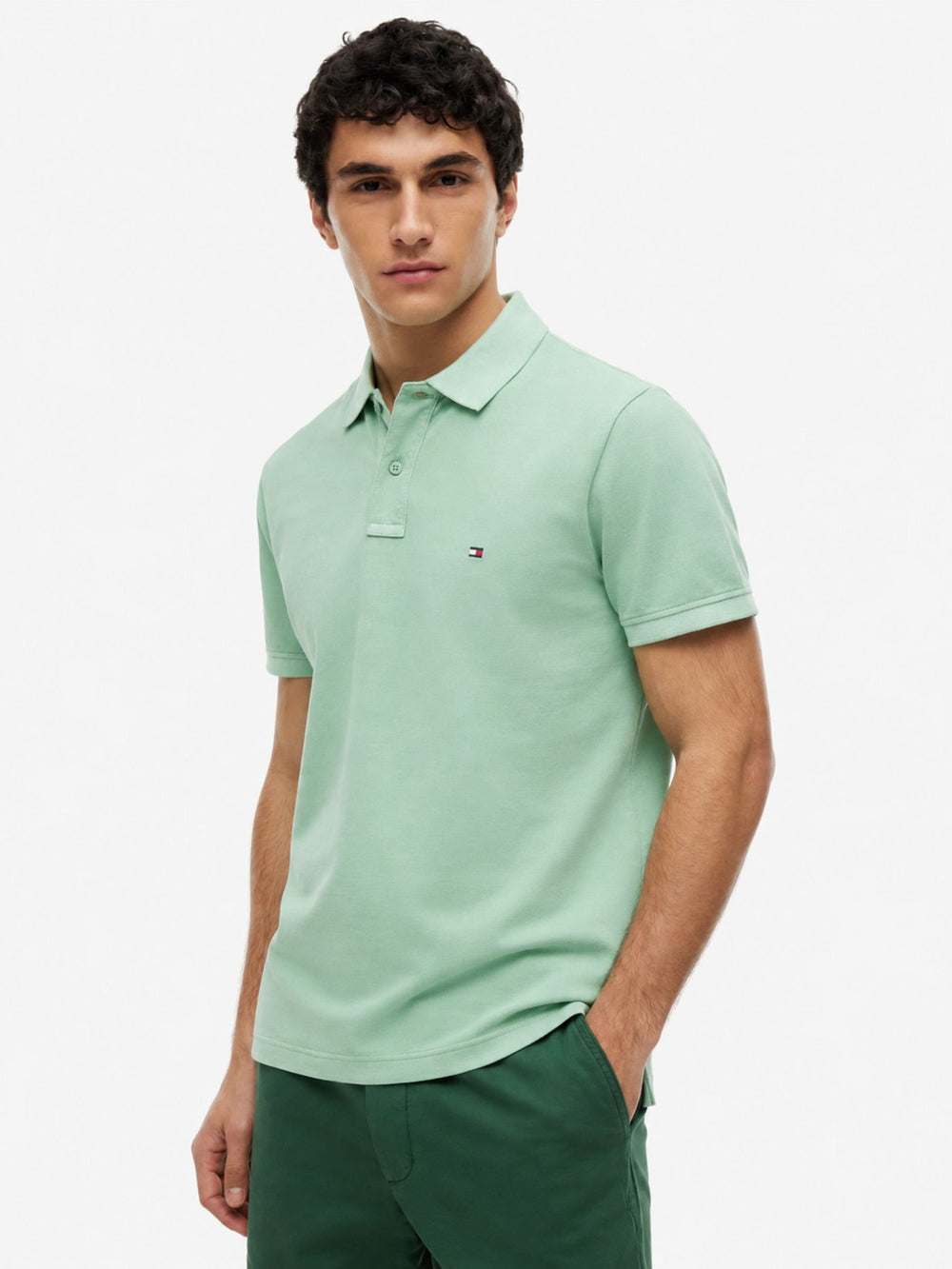 Regular Fit Solid Pique Polo