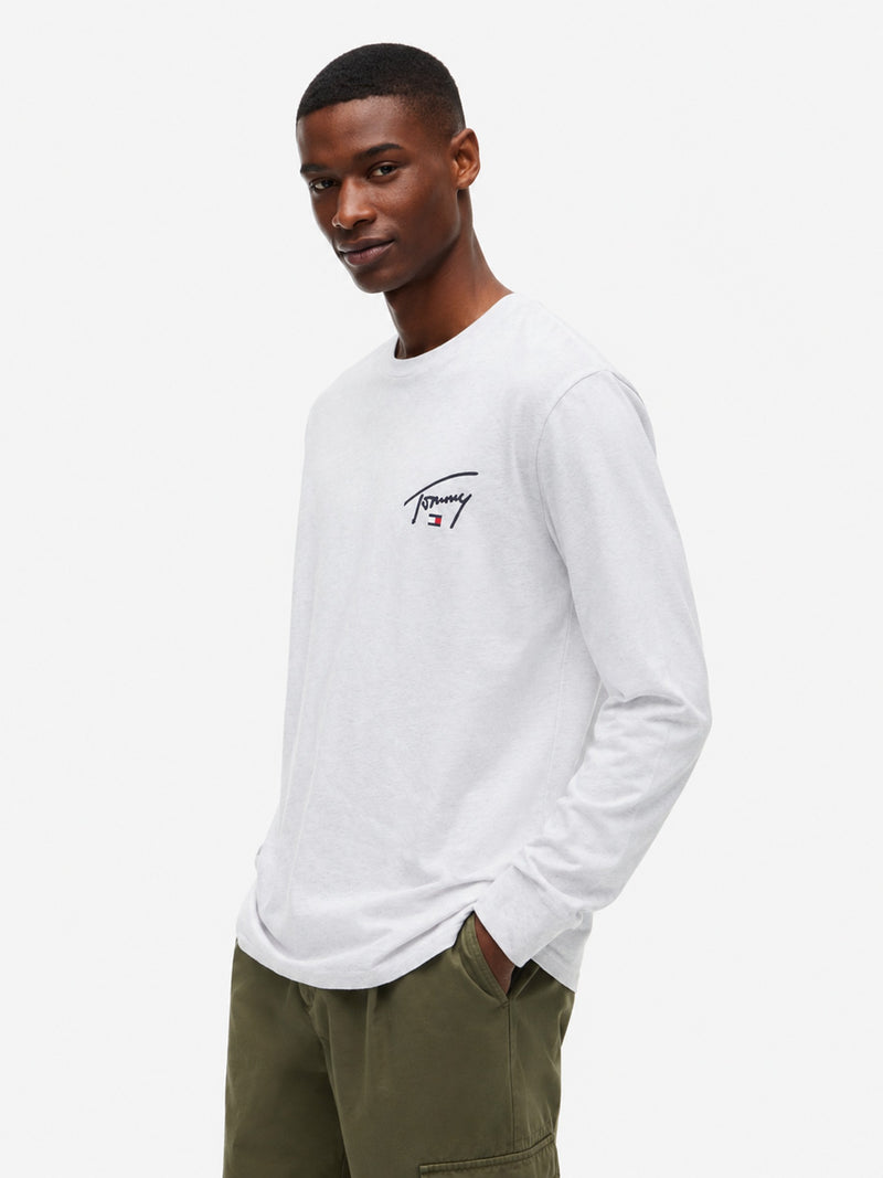 Slim Fit Signature Long Sleeve T-Shirt