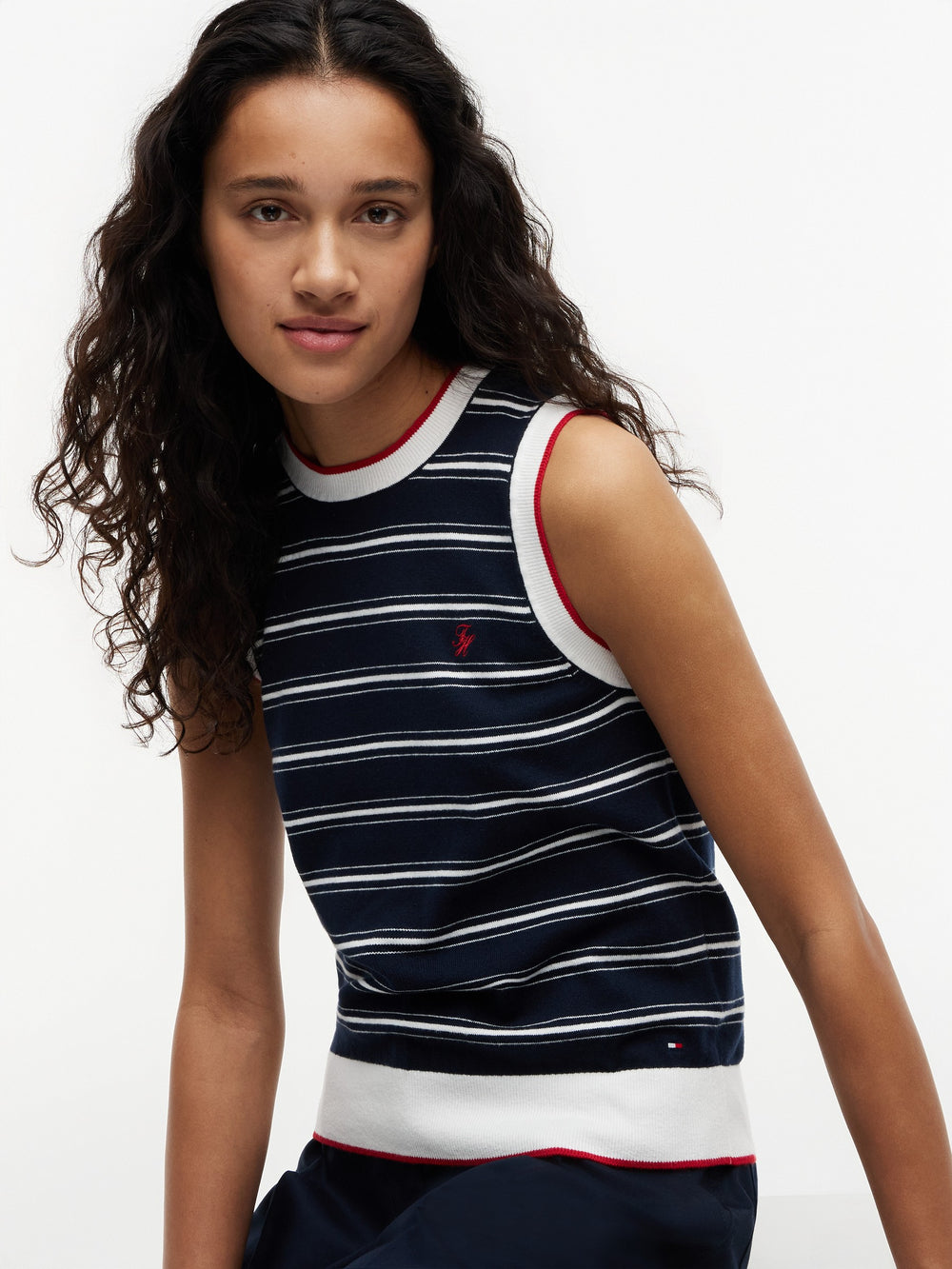 Stripe Regular Fit Full Sleeve Ribbed T-Shirt