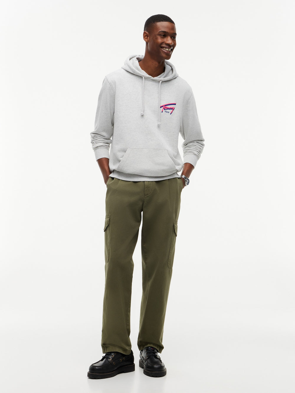 Regular Fit Suede Terry Hooded Sweatshirt