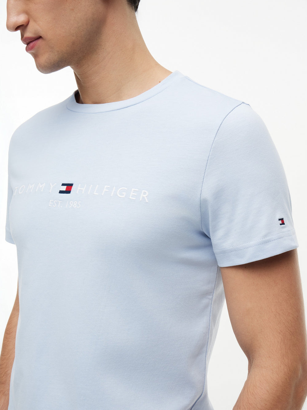 Slim Fit Chest Logo Jersey Tshirt