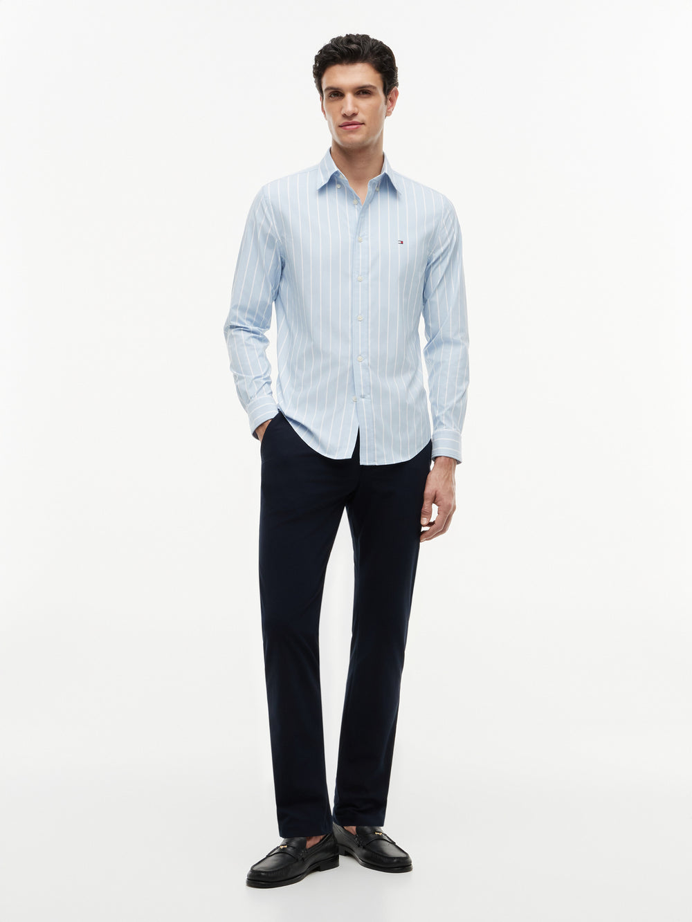Regular Fit Stripe Performance Shirt