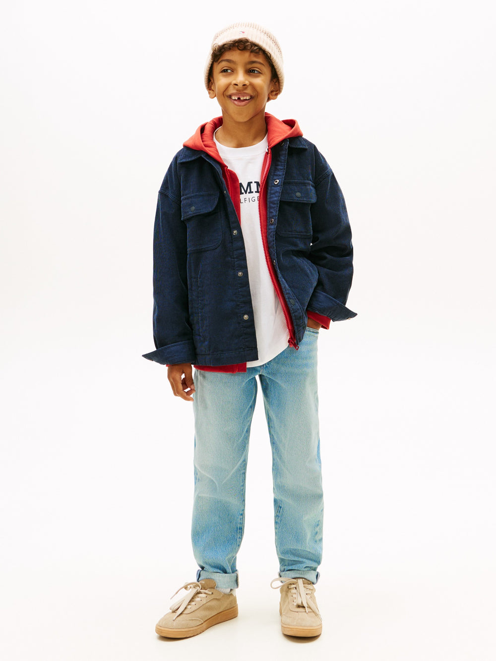 Kids Corduroy Solid Shirt