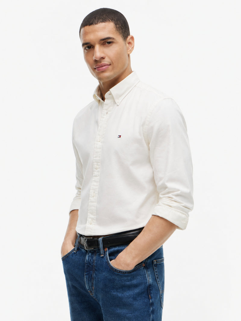 Regular Fit Solid Flannel Shirt