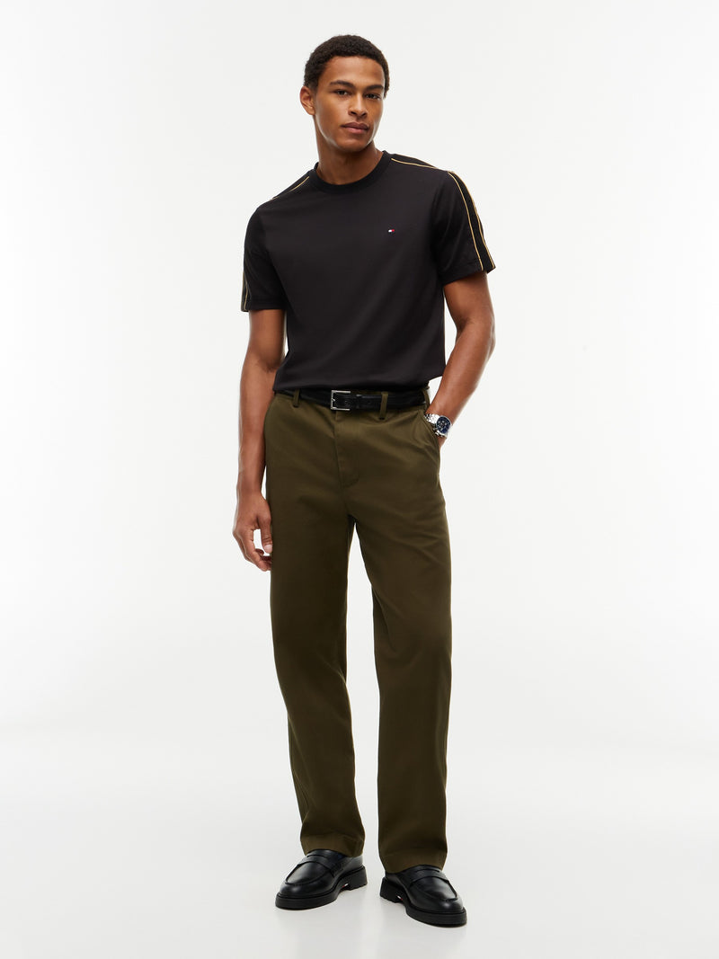 Regular Fit Sleeve Taped Interlock Tshirt