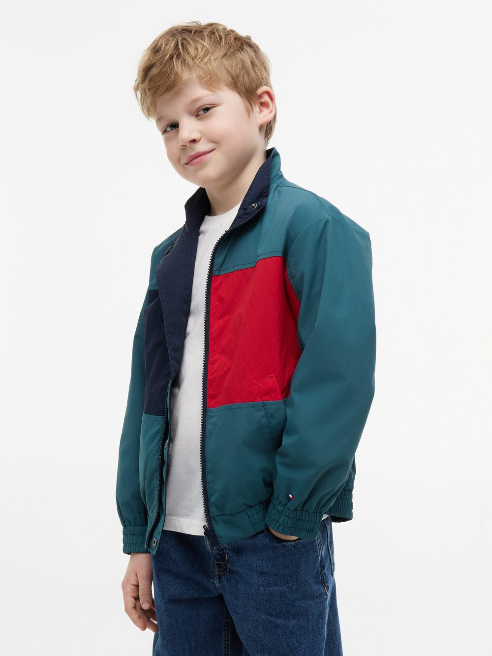 Kids Color Block Reversible Jacket