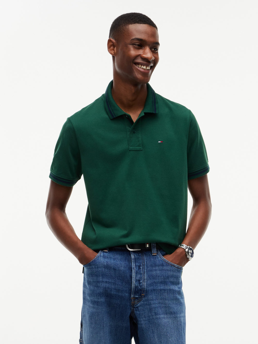 Regular Fit Tipped Polo