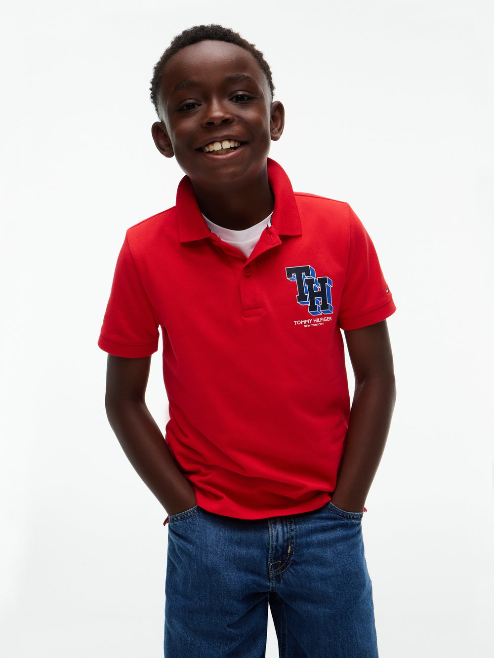Kids Stretch Polo