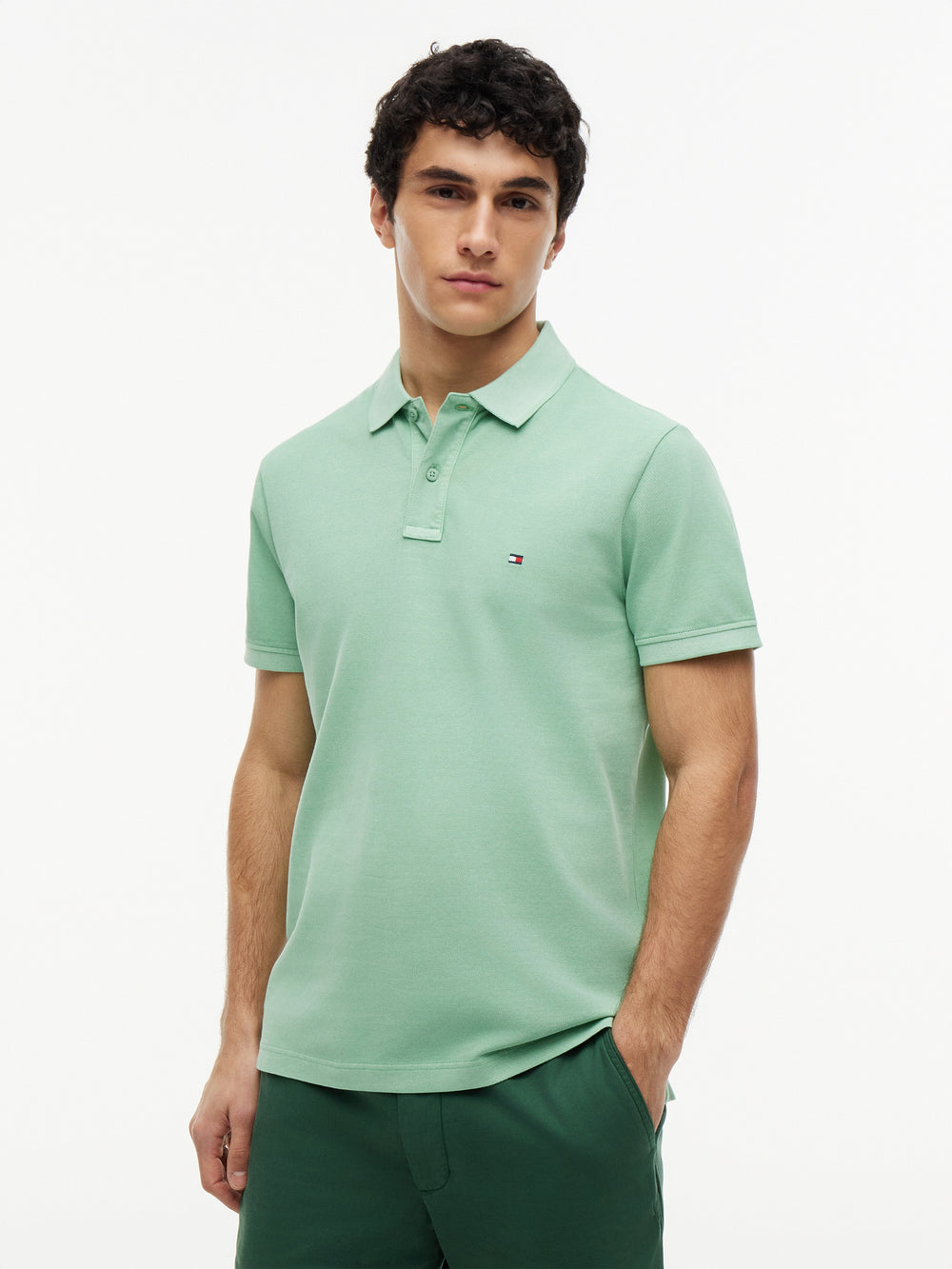 Regular Fit Solid Pique Polo
