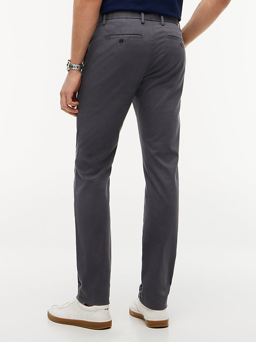 Men Slim Tapered Fit 1985 Cotton Trouser
