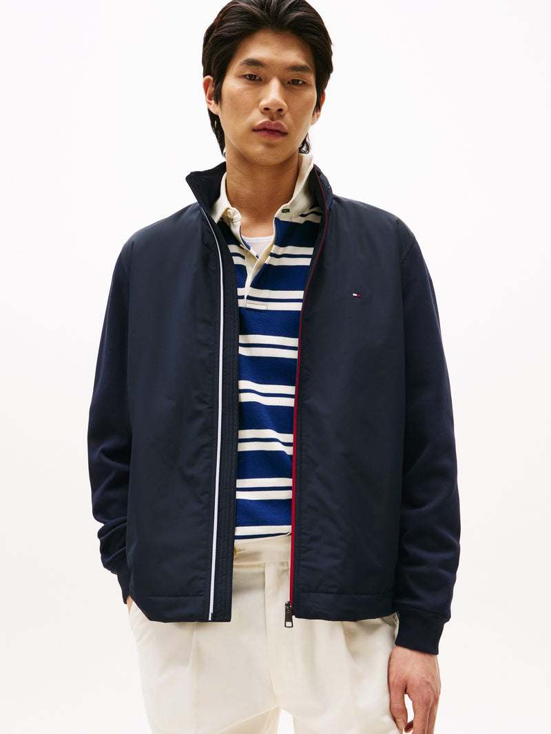 Regular Fit Mid Weight Mix Media Jacket
