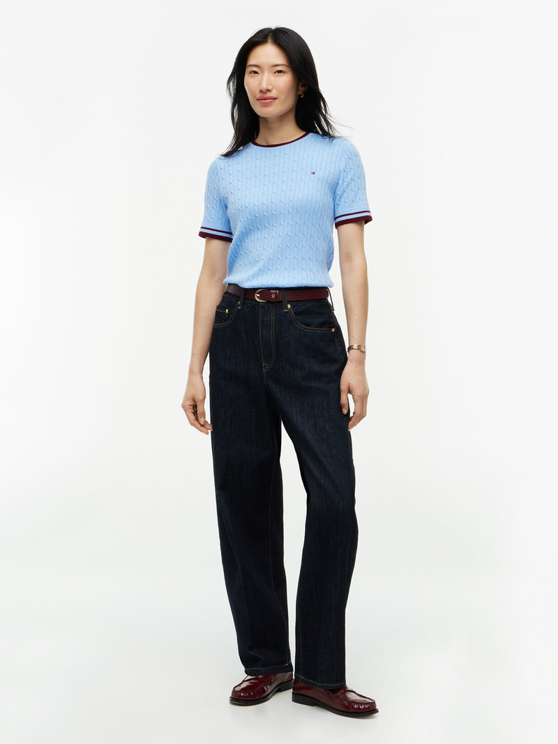 Half Sleeve Slim Fit Pullover