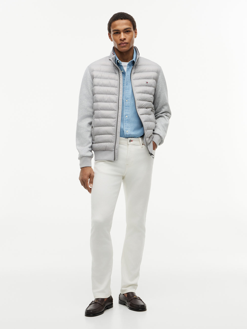 Regular Fit Mix Media Jacket