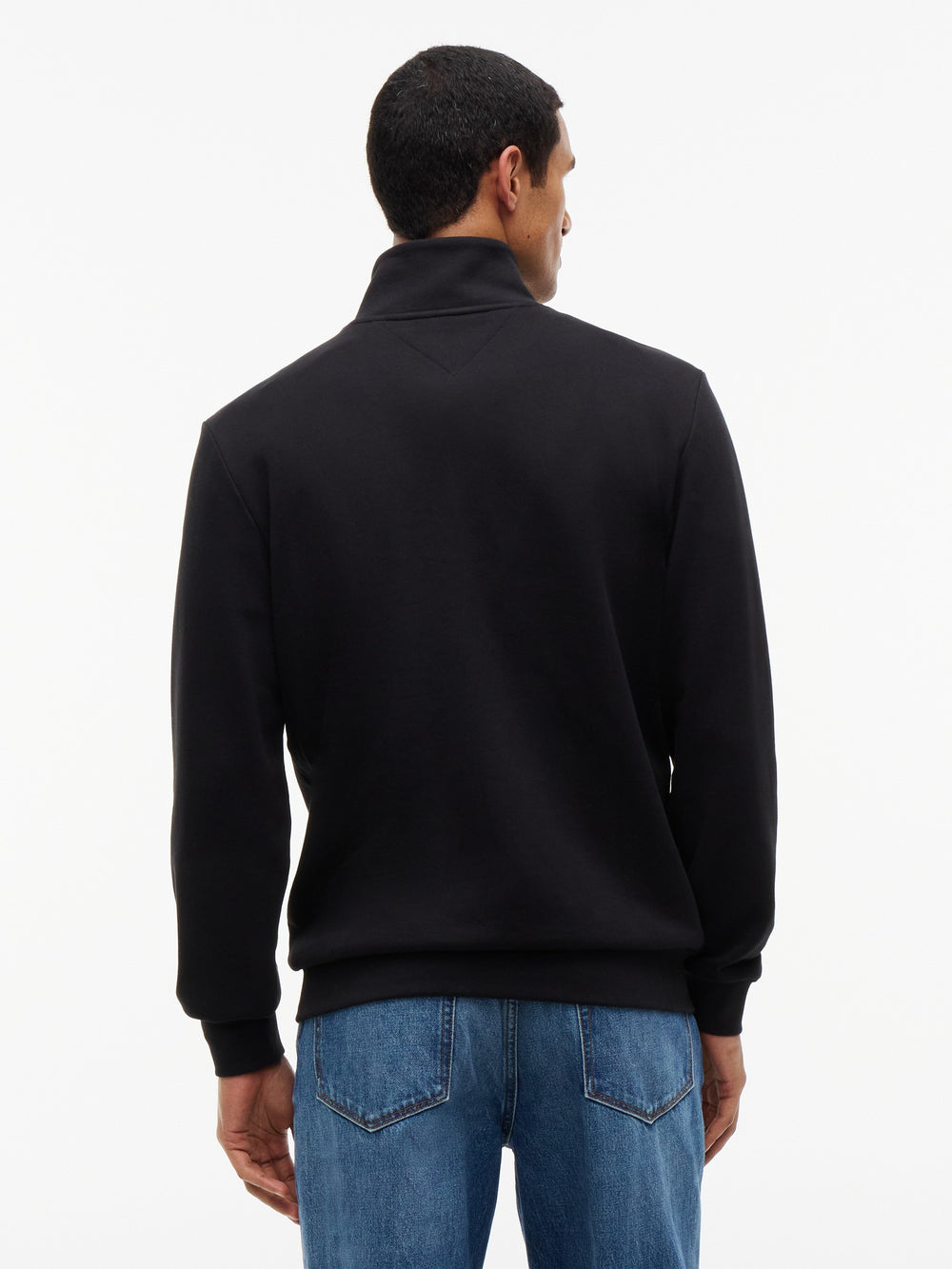 Regular Fit Quarter Zip Terry Sweatshirt