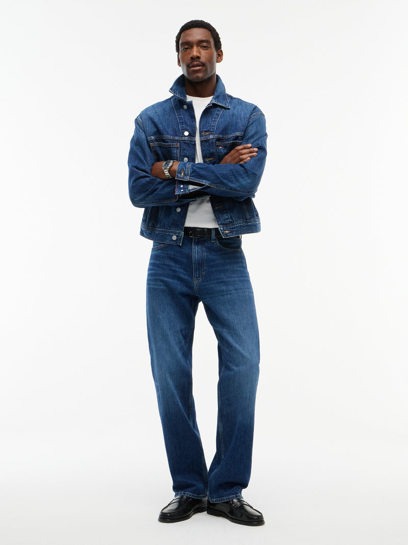 Men Otis Regular Straight Dark Wash Jeans