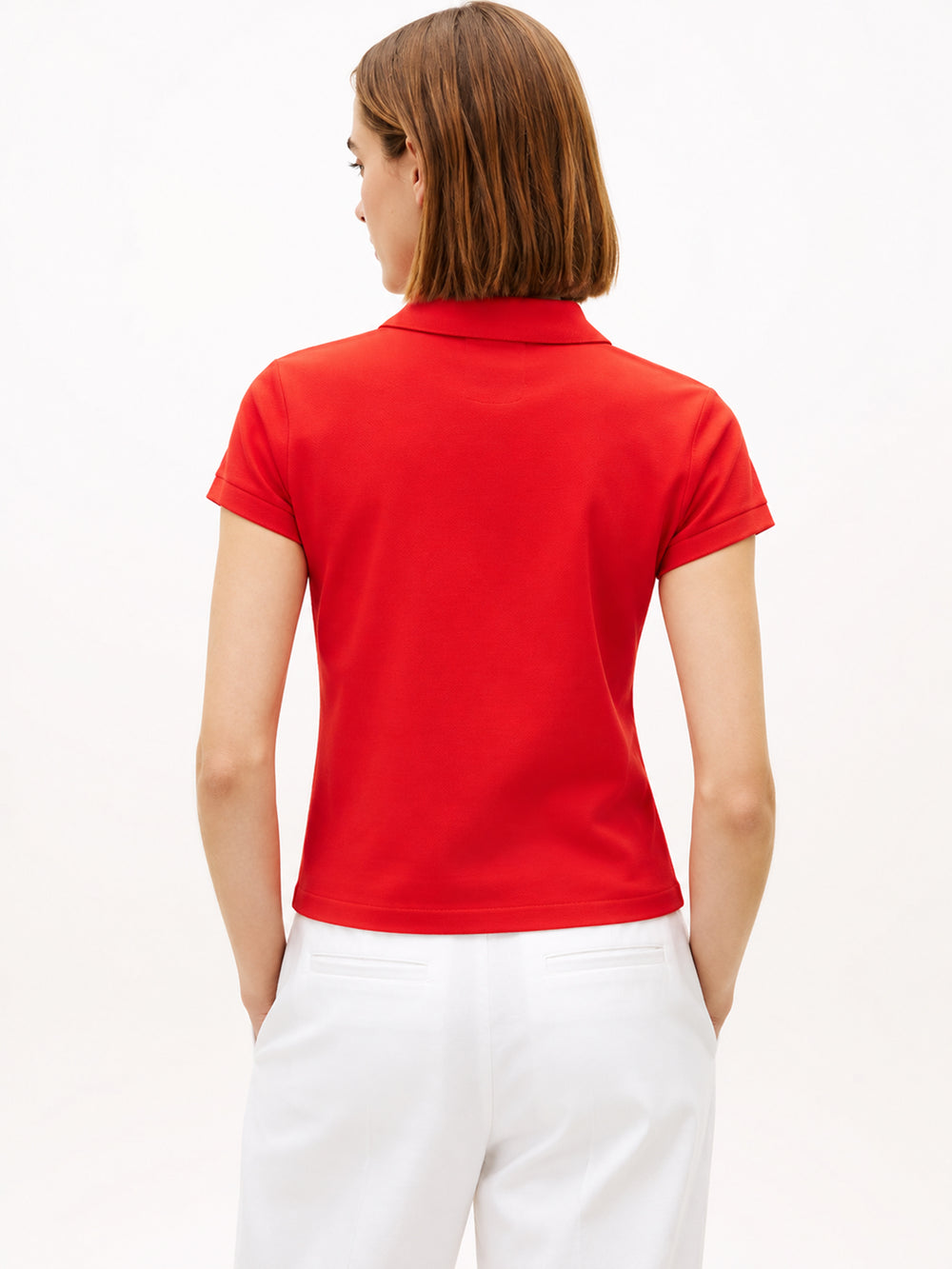 Solid Slim Fit Short Sleeve Pique Polo