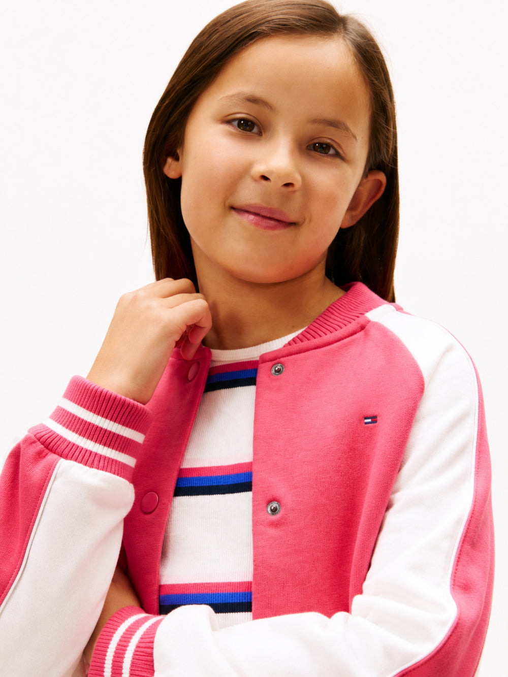 Kids Color Block Bomber Jacket