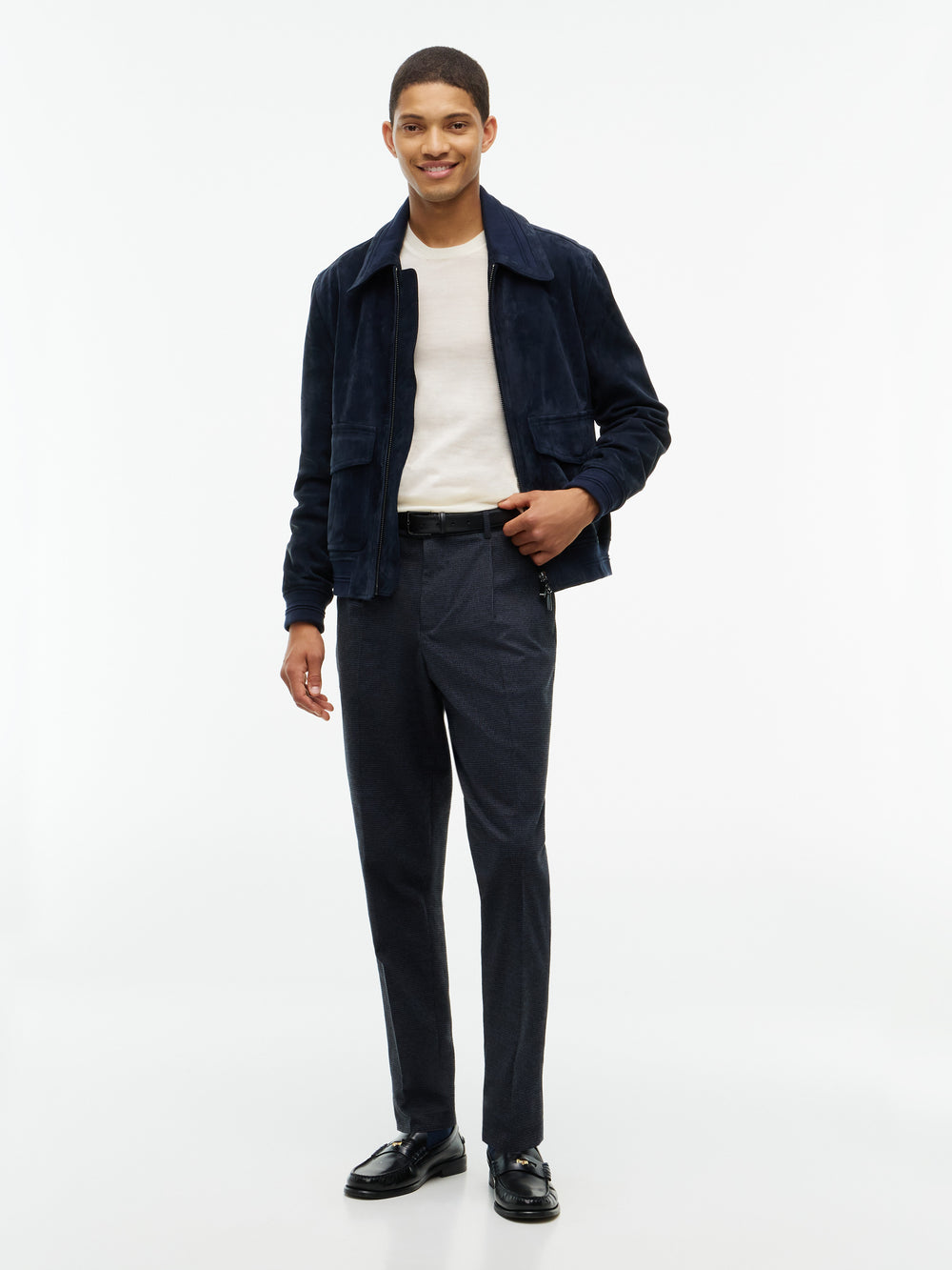 Relaxed Fit Leather Jacket