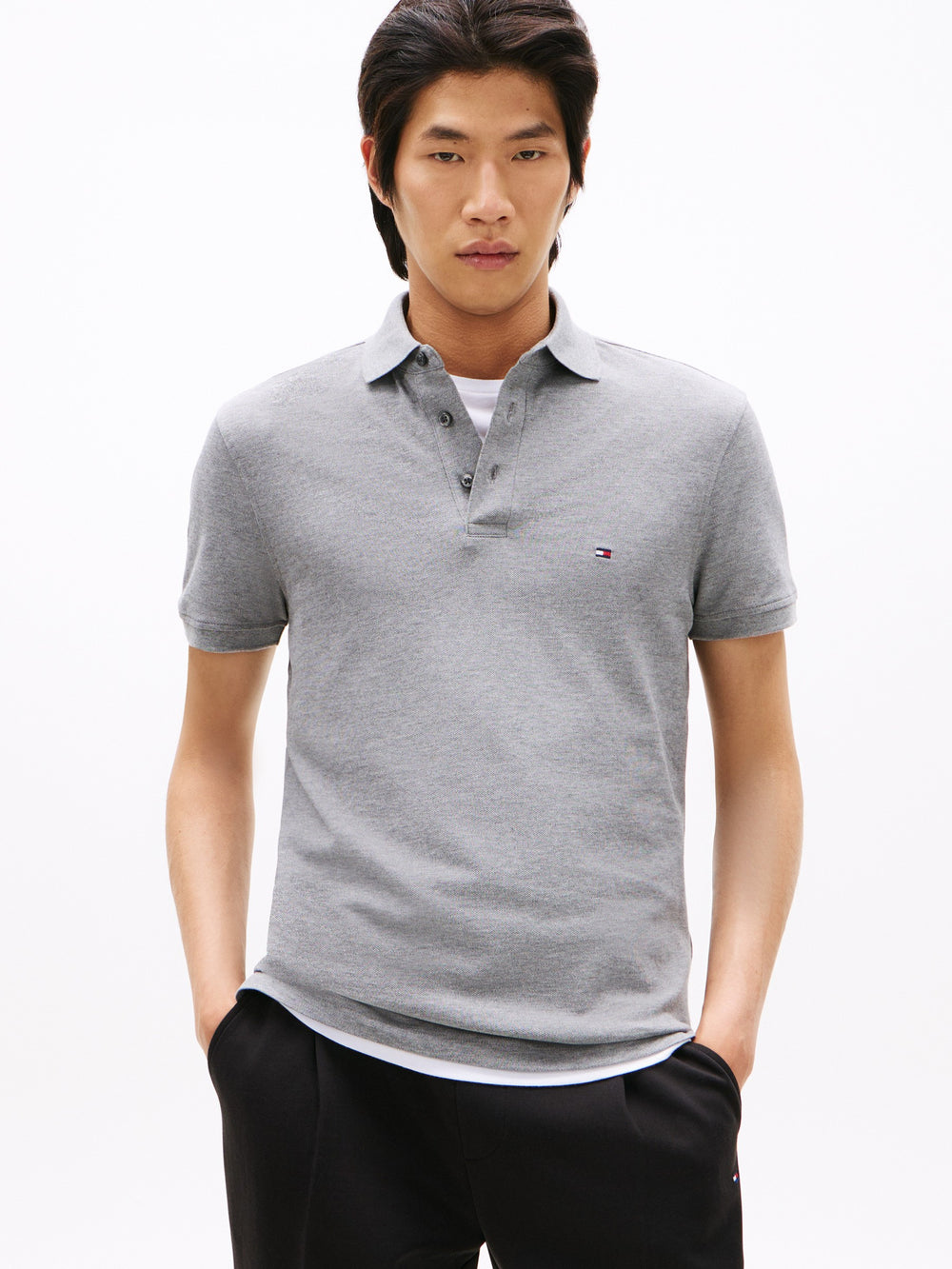 Slim Fit Solid Pique Polo
