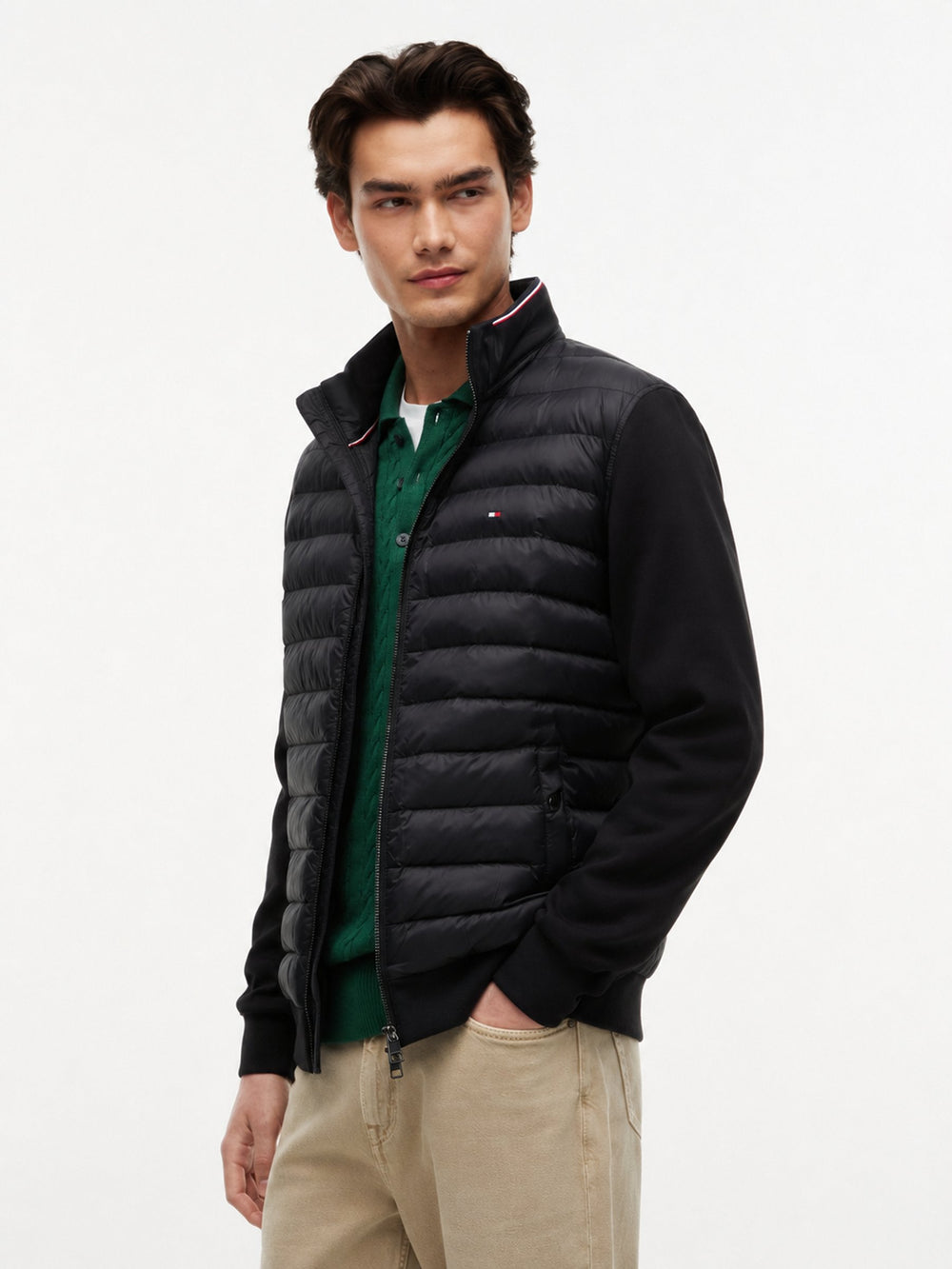 Regular Fit Mix Media Jacket