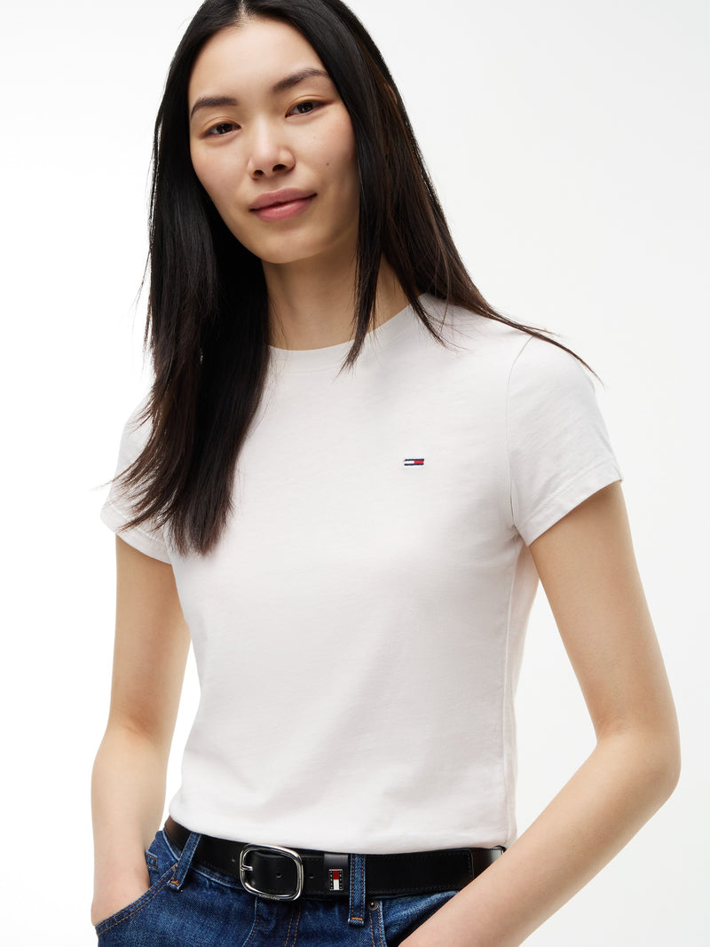 Solid Slim Fit Half Sleeve Cotton Jersey T-Shirt