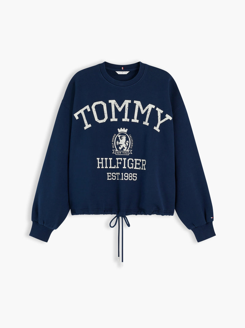 Relaxed Fit Terry Pullover