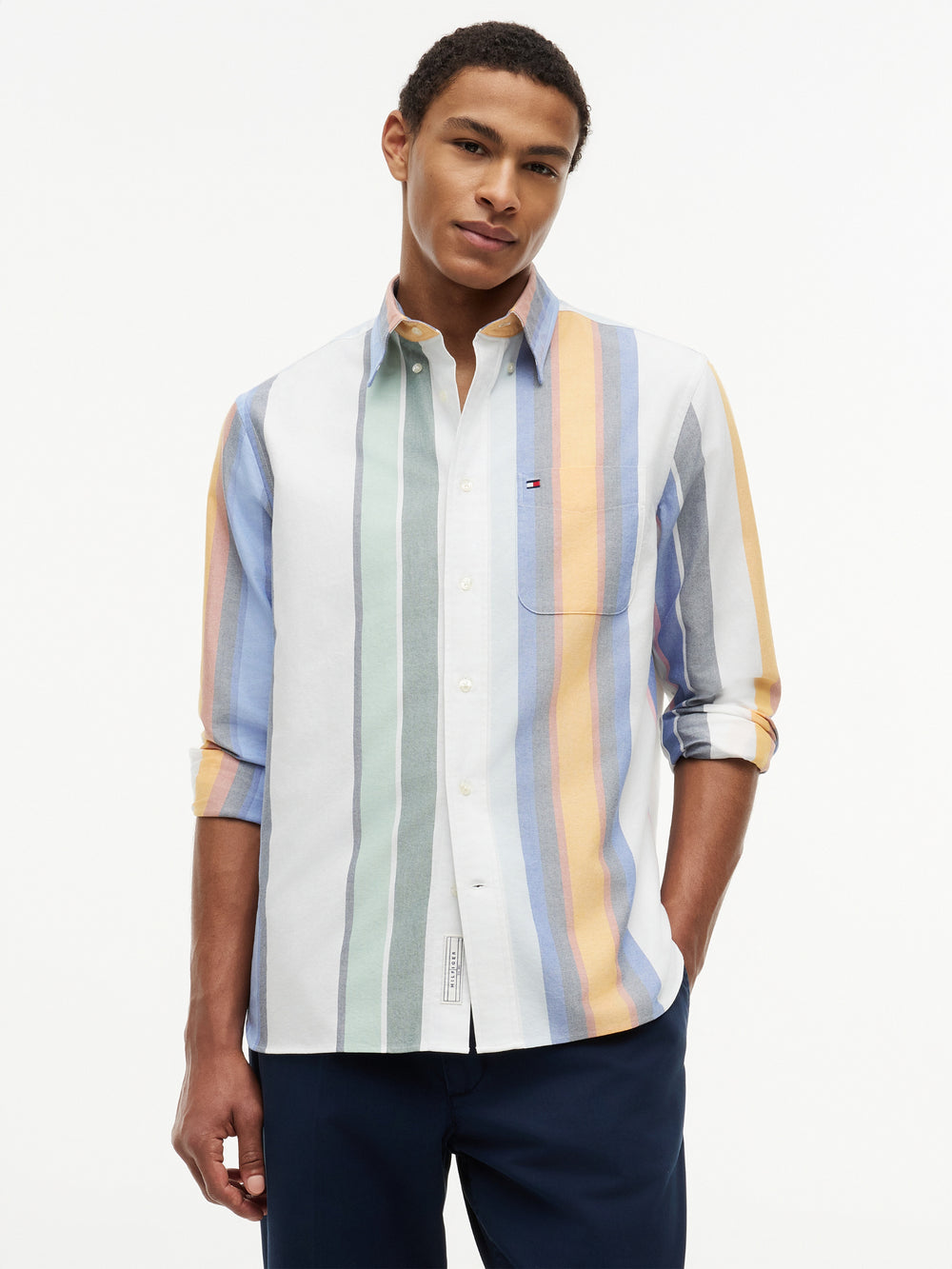 Relaxed Fit Stripe Oxford Shirt