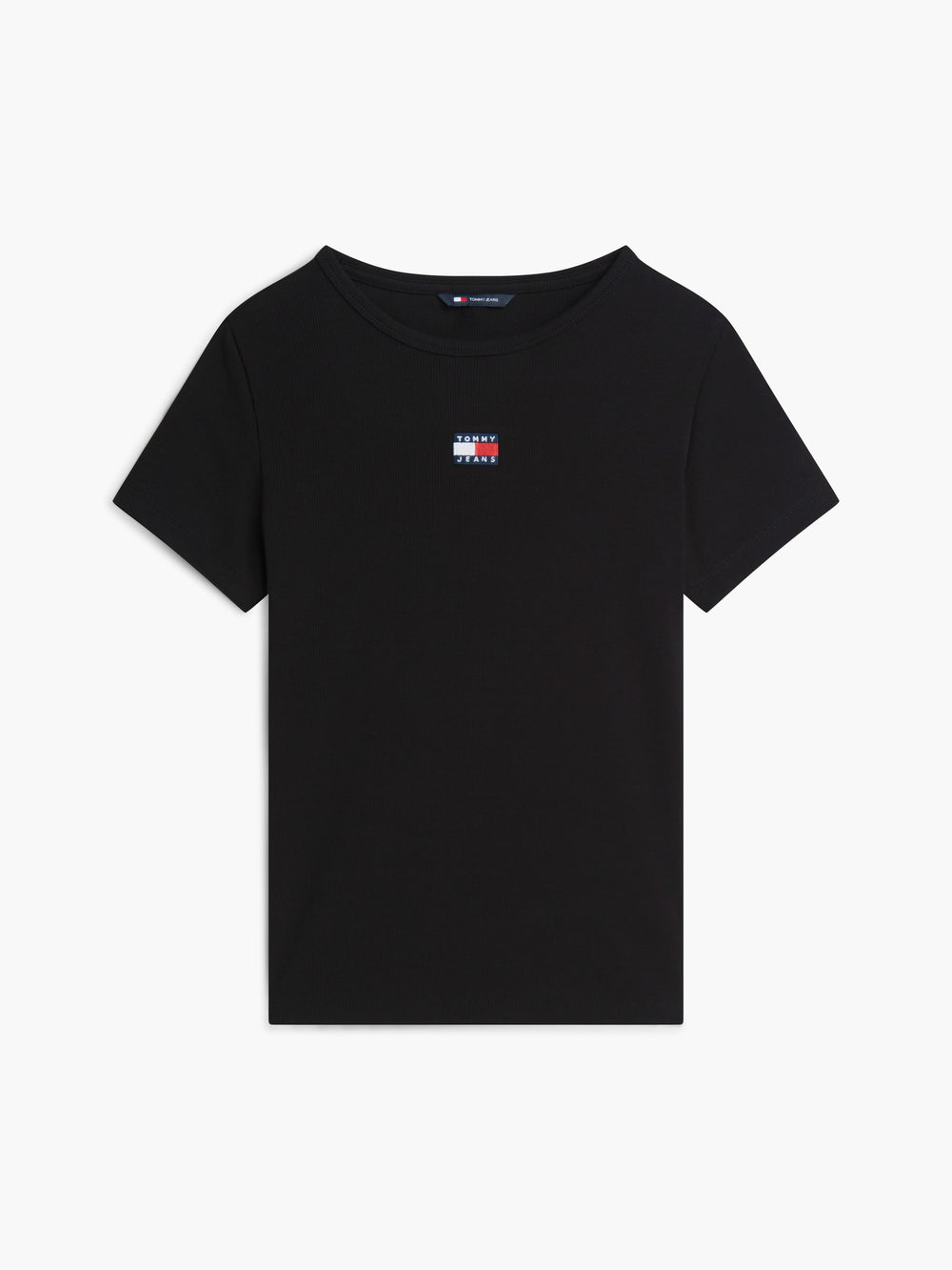 Solid Slim Fit Half Sleeve Ribbed T-Shirt