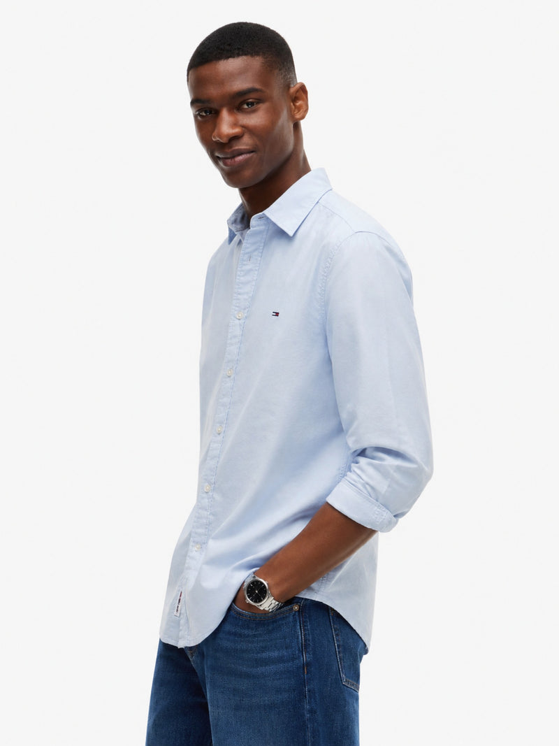 Slim Fit Solid Oxford Shirt