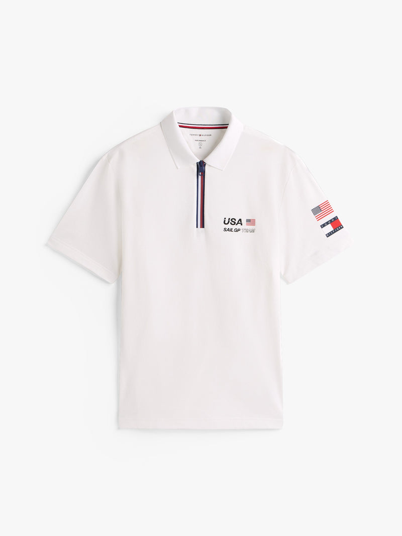 Relaxed Fit 1/4 Zip Polo