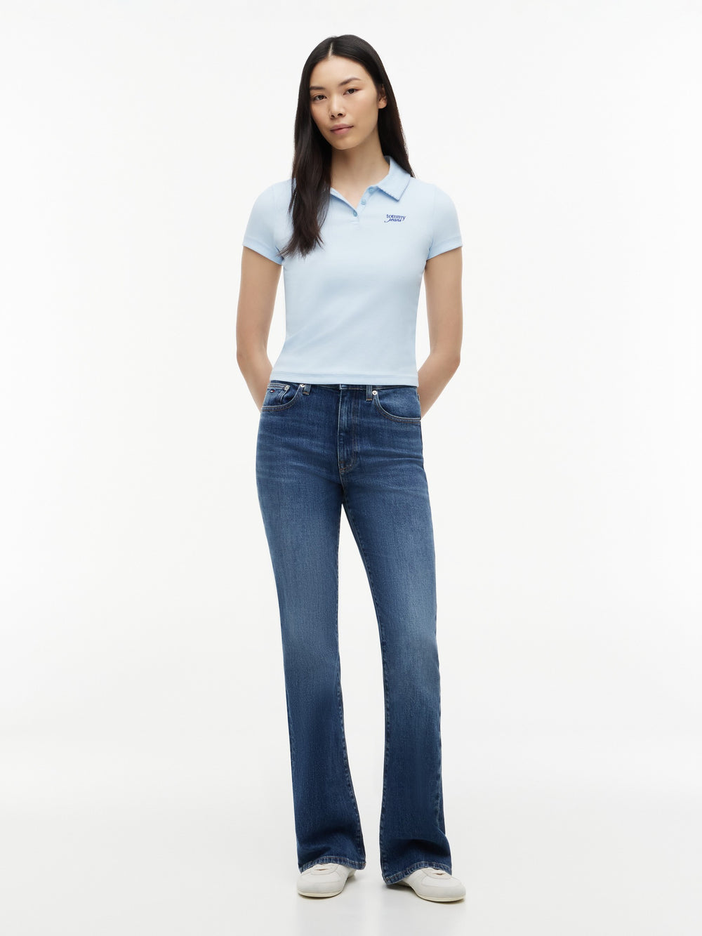 Solid Slim Fit Half Sleeve Ribbed T-Shirt