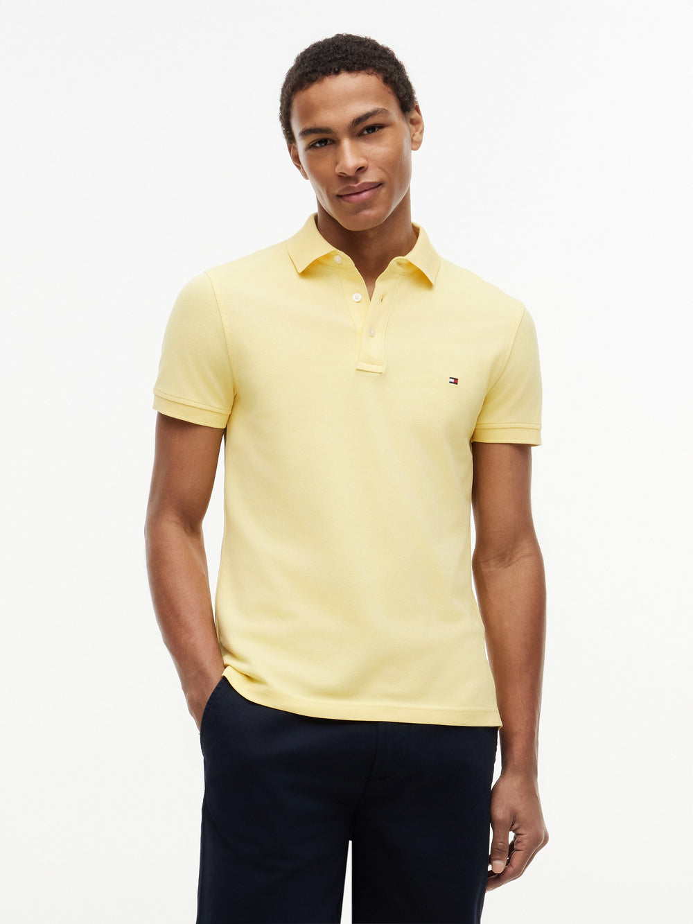 Slim Fit Solid Pique Polo
