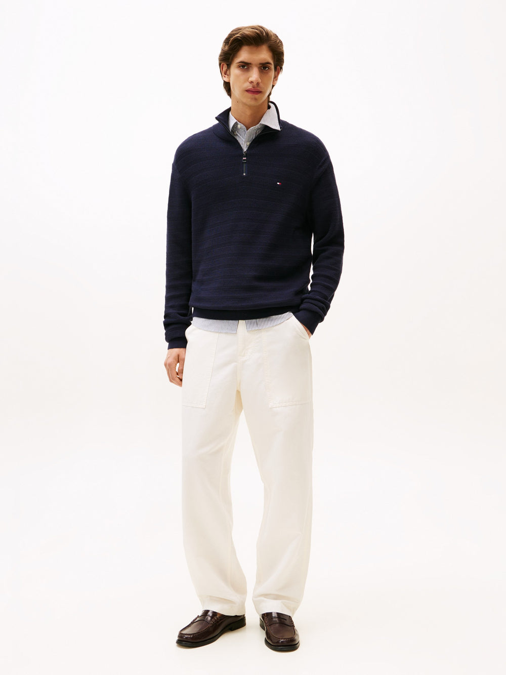 Regular Fit 1/4 Zip Sweater