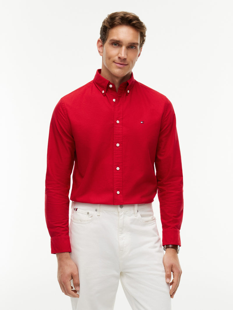 Regular Fit Solid Oxford Shirt