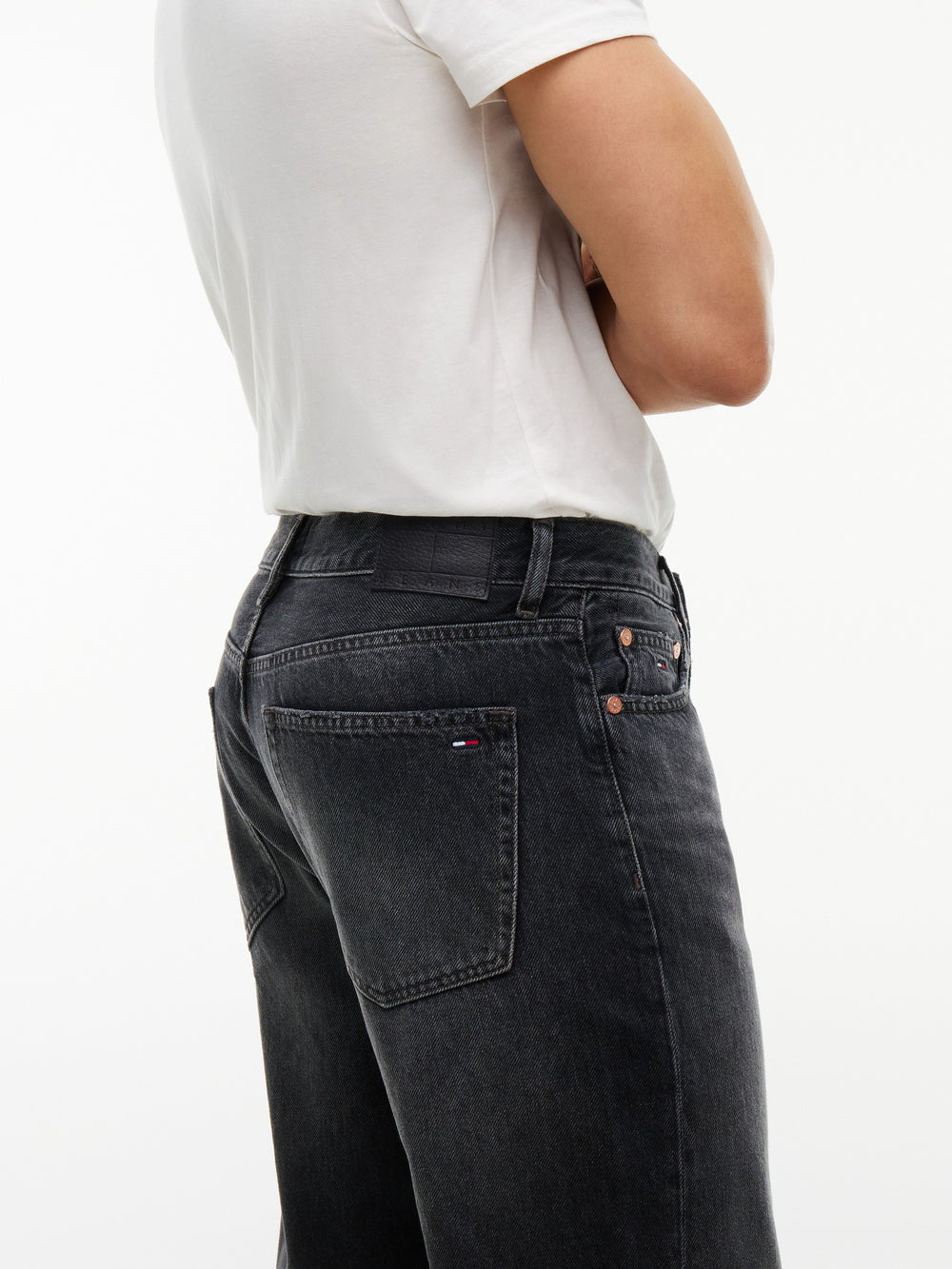 Men Otis Regular Straight Washed Black Jeans